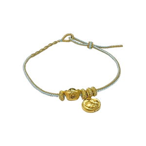 24 Gold Bracelet (Sycee, lucky charm)