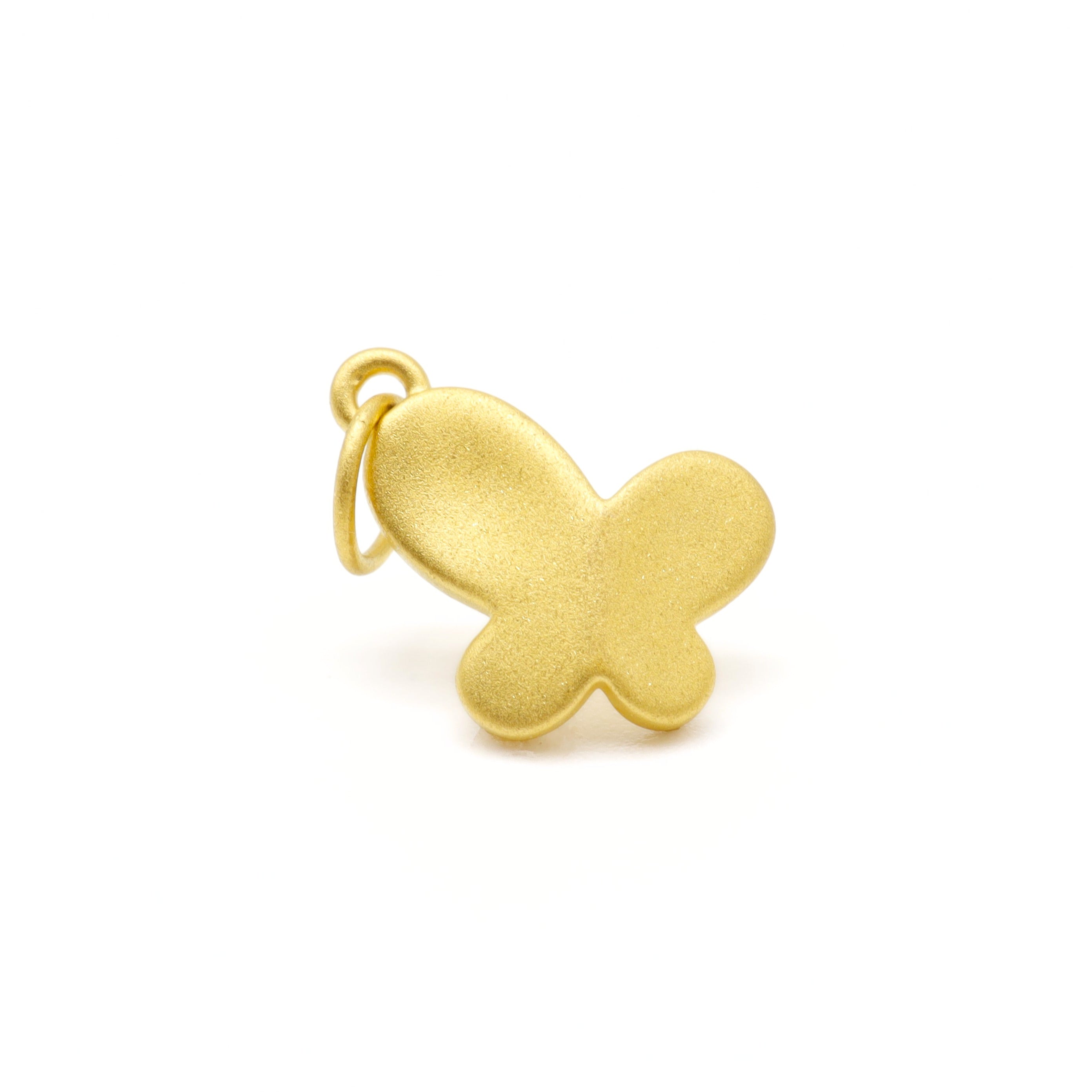24K Gold Butterfly Charm
