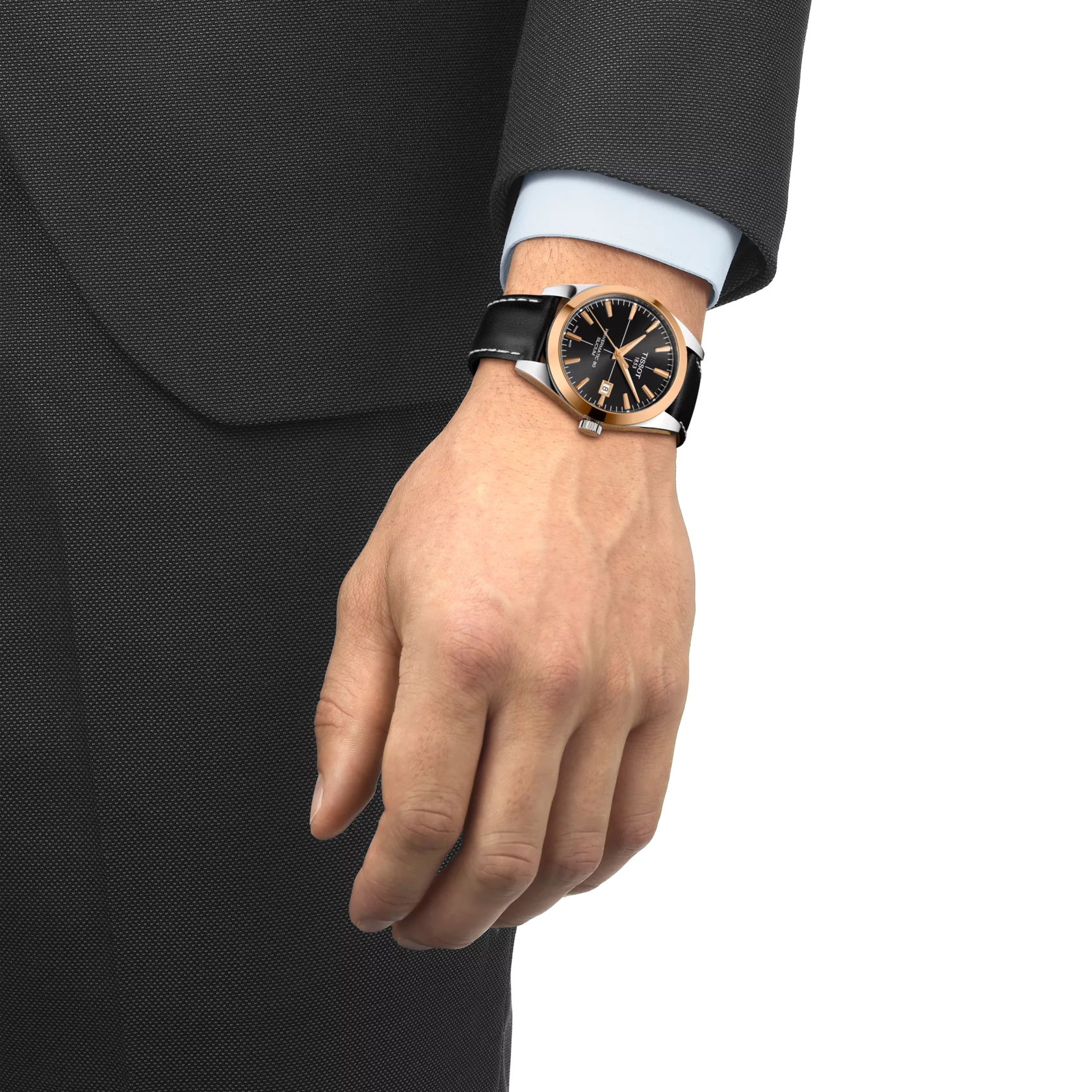 Tissot Gentleman Gold bezel 40mm T9274074605100