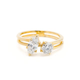 Toi et Moi Round & Marquise Lab Grown Diamonds Ring