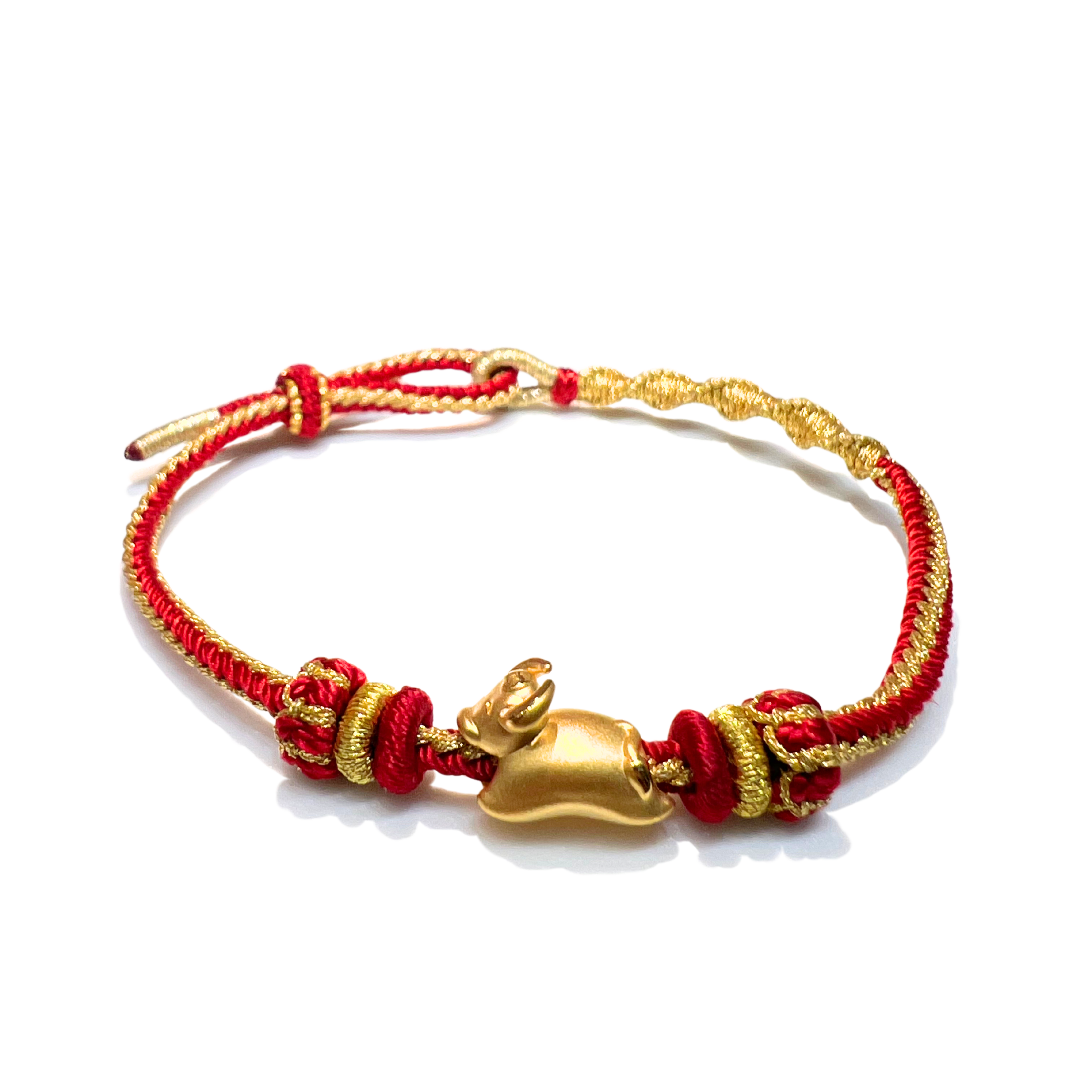 24K Gold Bracelet Chinese Zodiac (Ox)