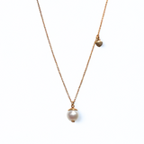 Rose Gold Pearl Necklace