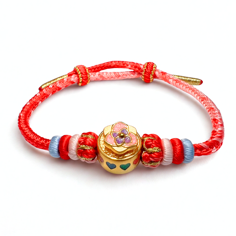 24K Gold Bracelet (Spinning Flower)