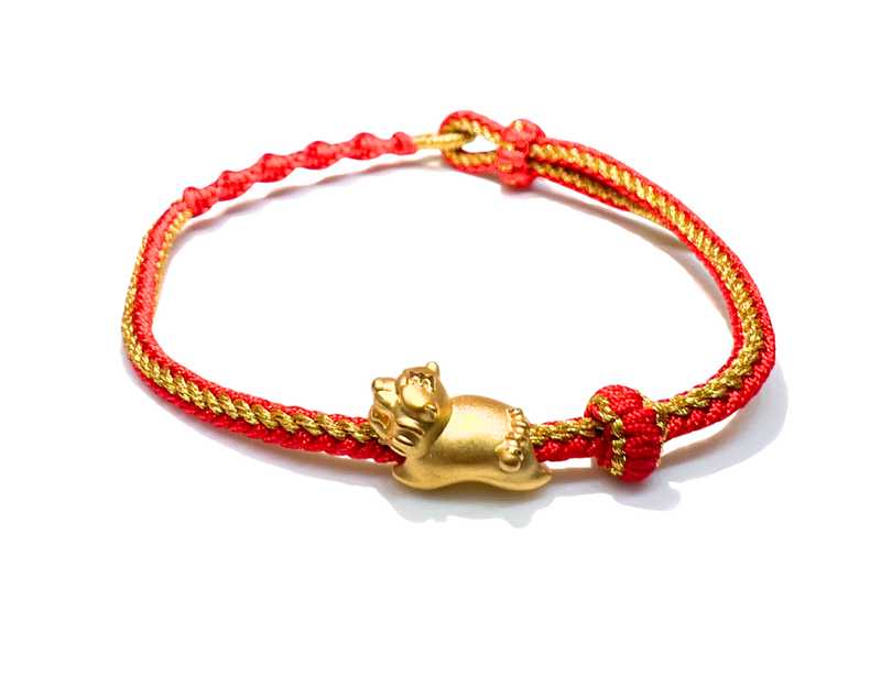 24 Gold Bracelet Chinese Zodiac (Tiger)