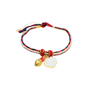 24 Gold Bracelet (Hetian Jade, Lucky charm)