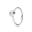 PANDORA April Birthstone Rock Crystal Droplet Ring(RETIRED)-191012RC
