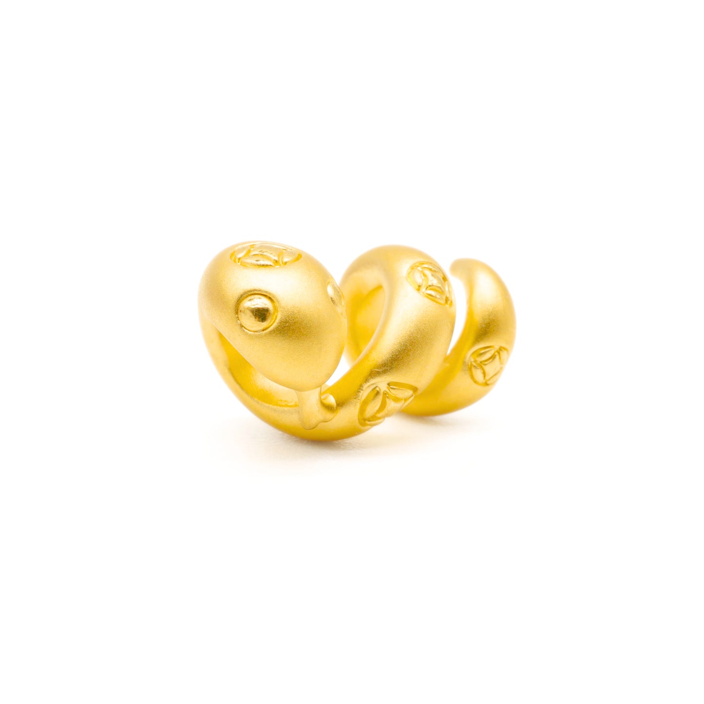 24K Gold Zodiac Snake Charm