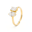 Toi et Moi Oval & Emerald Lab Grown Diamonds Ring