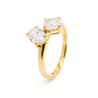 Toi et Moi Cushion & Oval Lab Grown Diamonds Ring