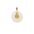 24K Hetian Jade Pendant (Peace buckle)
