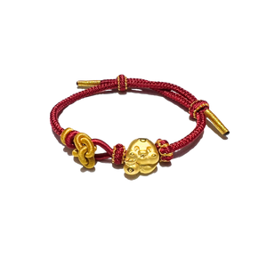 24 Gold Bracelet Chinese Zodiac (Snake)