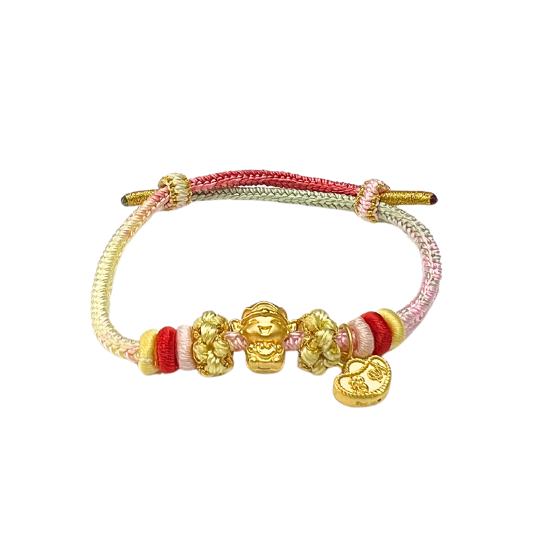 24 Gold Bracelet (God of fortune, lucky charm)