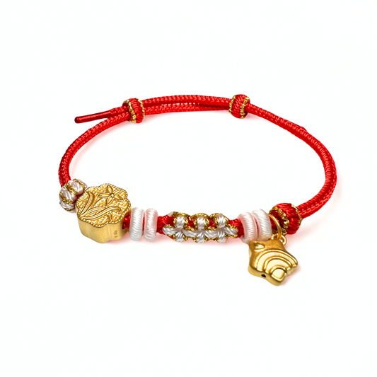 24K Gold Bracelet (Lucky Star, Charm)
