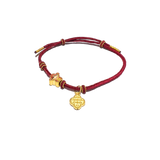 24 Gold Bracelet (God of Fortune, Chinese Knotting)