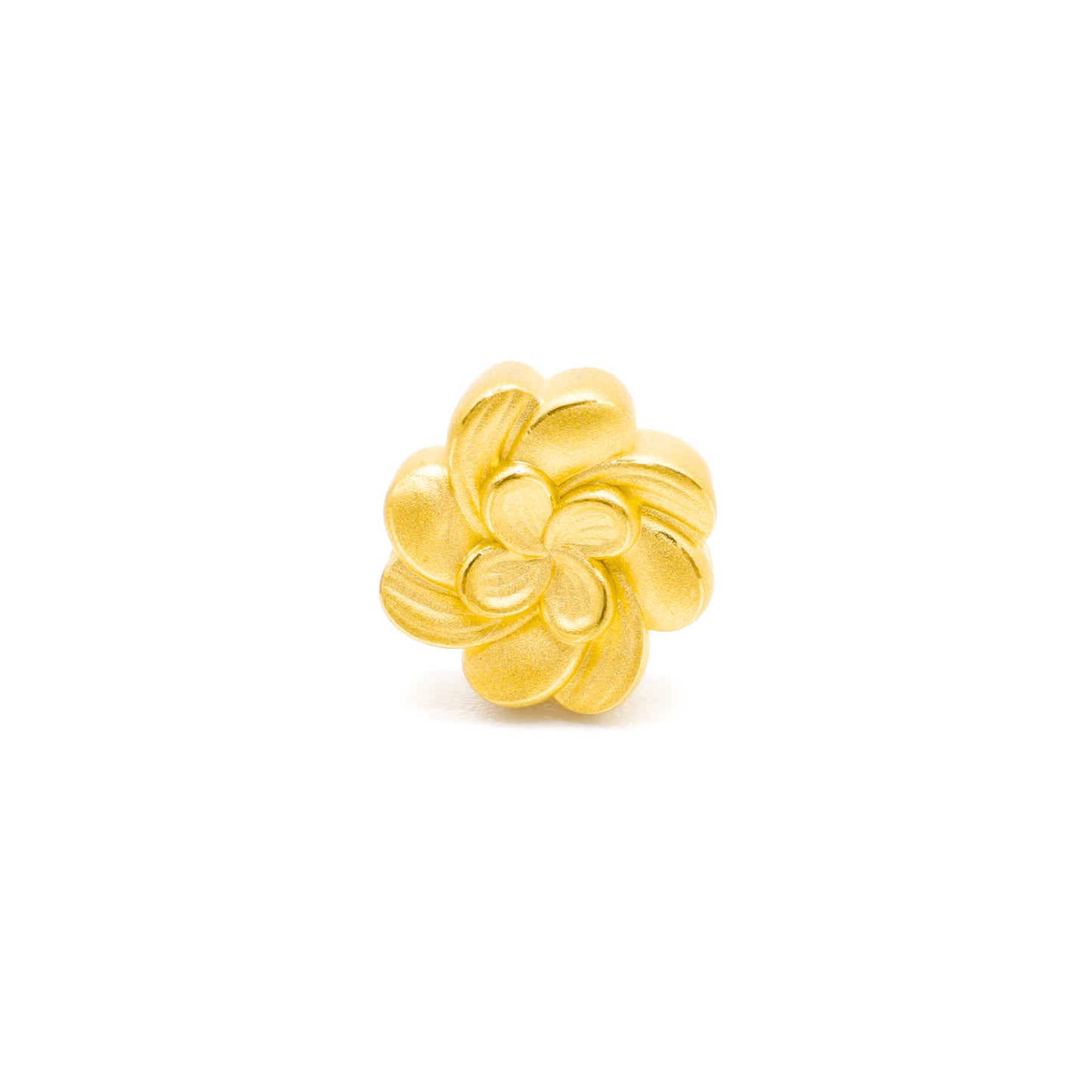 24K Gold Floral Charm