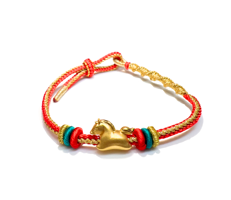 24 Gold Bracelet Chinese Zodiac (Horse)
