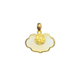 24K Hetian Jade Pendant (Auspicious Cloud)