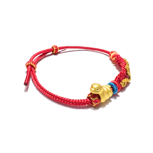 24 Gold Bracelet Chinese Zodiac (Snake)