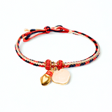 24K Gold Bracelet (Hetian Jade, Lucky charm)