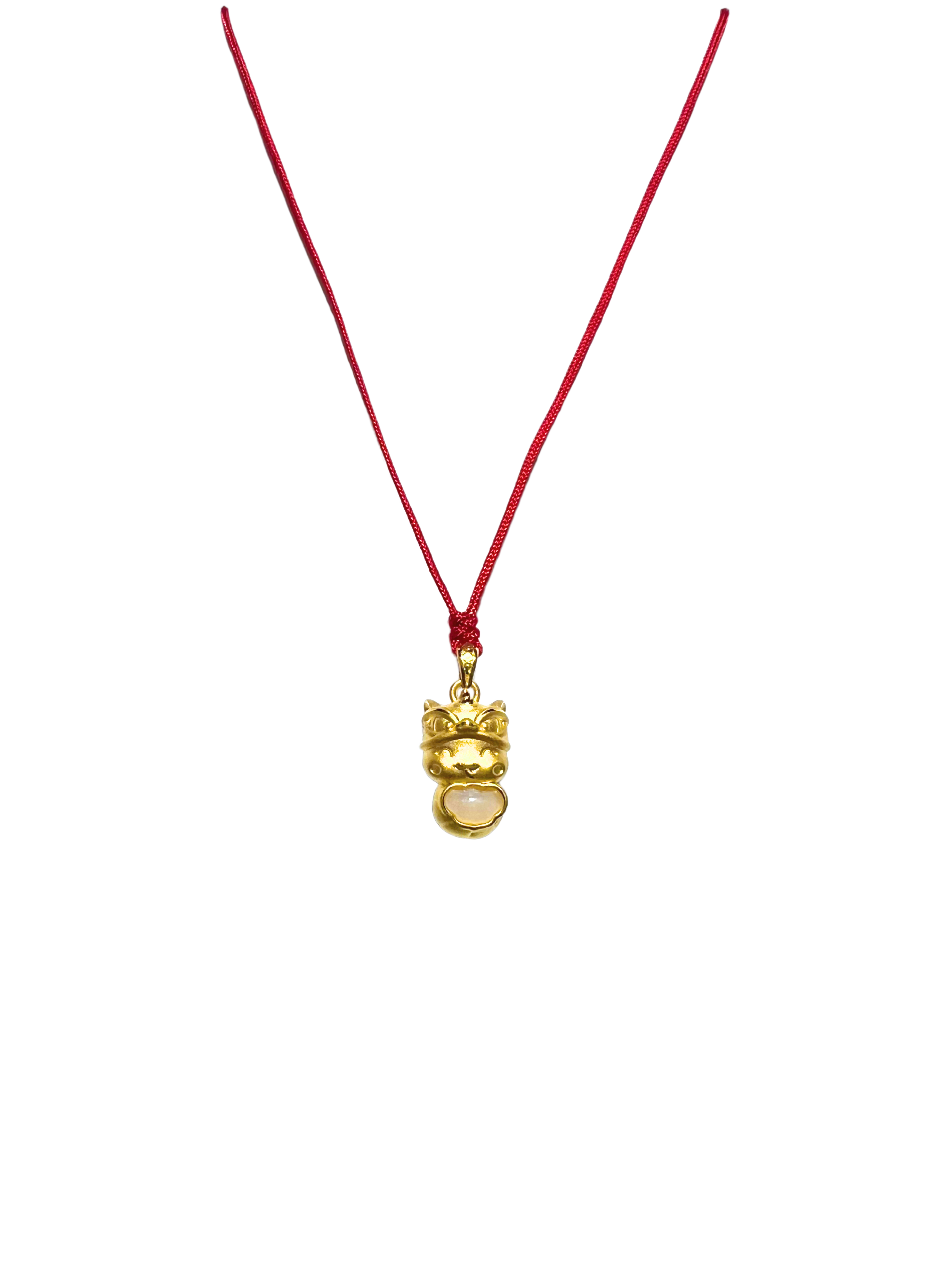 24K Hetian Jade Necklace (Lion Dance Snake)