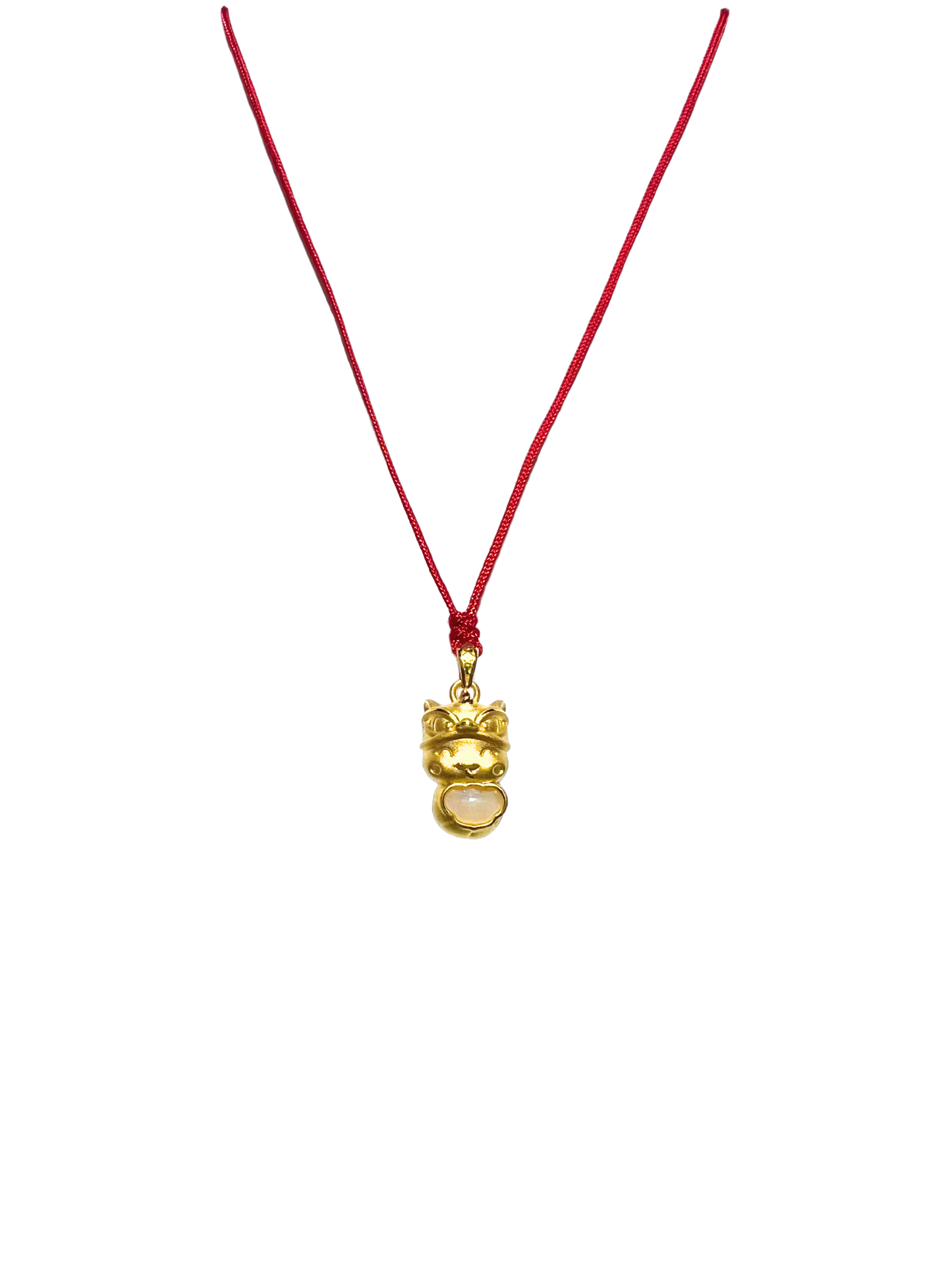 24K Hetian Jade Necklace (Lion Dance Snake)