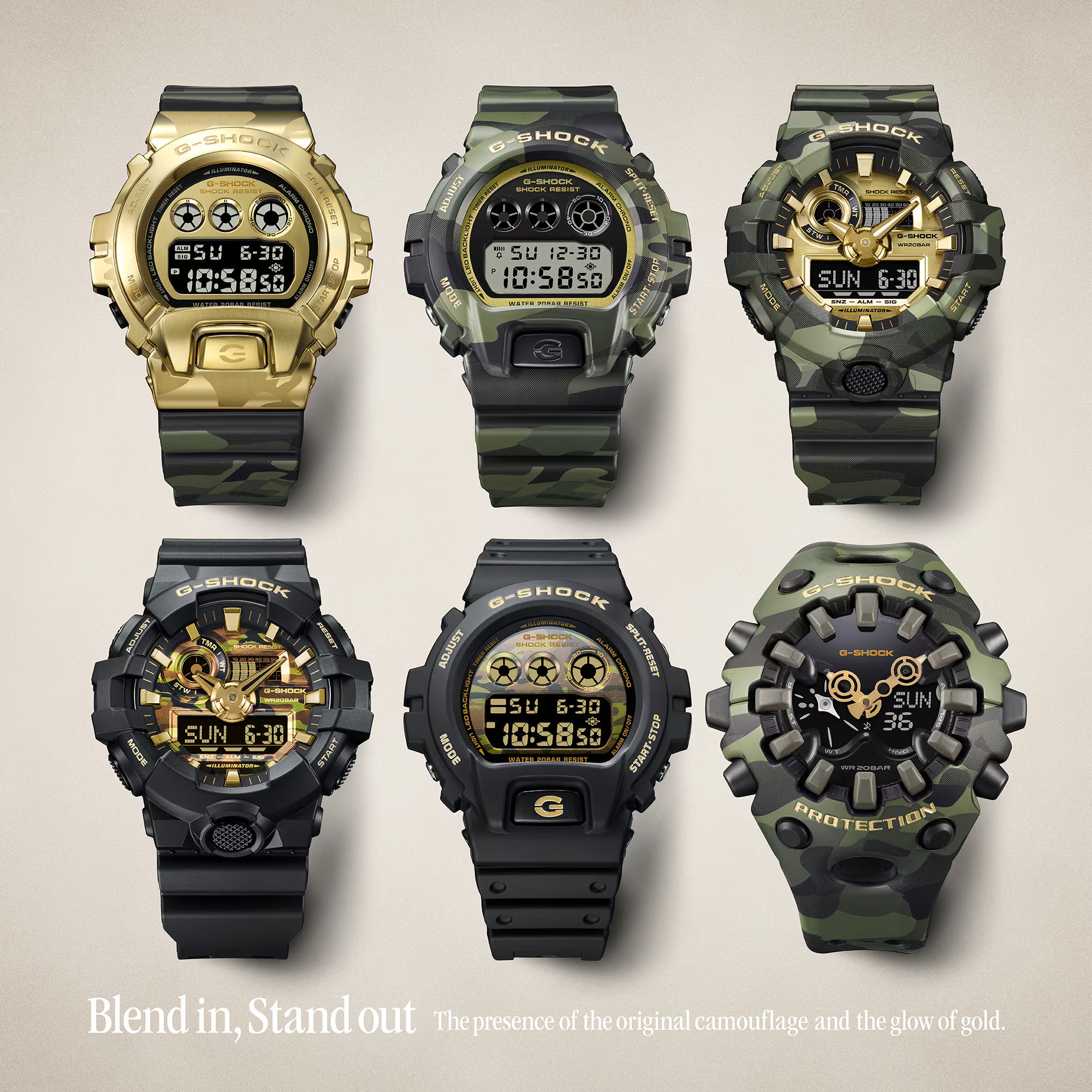 CASIO G-SHOCK DIGITAL 6900 SERIES GM-6900CMG-3