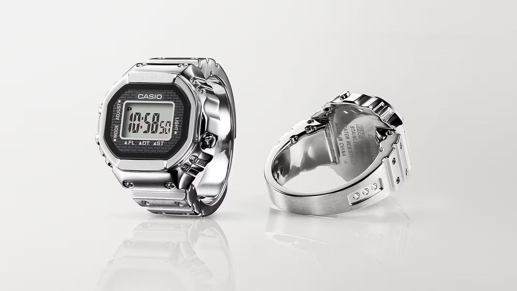 CASIO WATCH 50TH ANNIVERSARY CASIO RING WATCH CASIO RING WATCH CRW-001-1