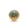 24K Gold Floral Bead Charm