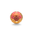 24K Gold Floral Blossom Bead Charm