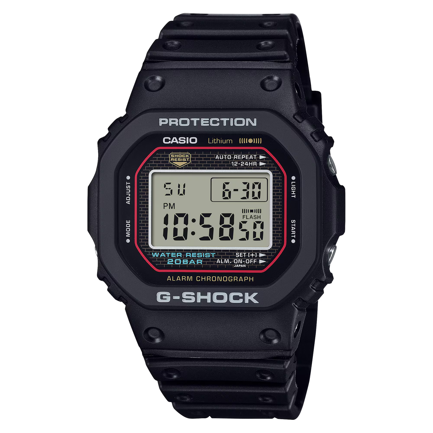 CASIO  G-SHOCK DIGITAL 5000 SERIES DW-5000R-1ACR