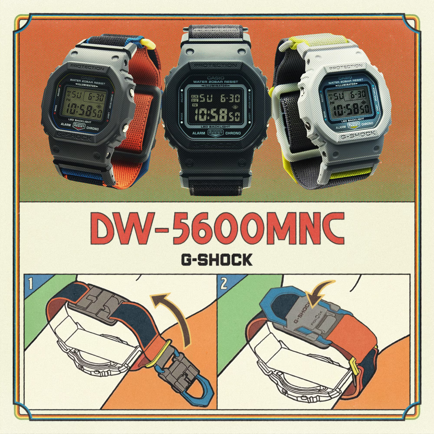 Casio G-Shock DIGITAL 5600 SERIES DW-5600MNC-7A8