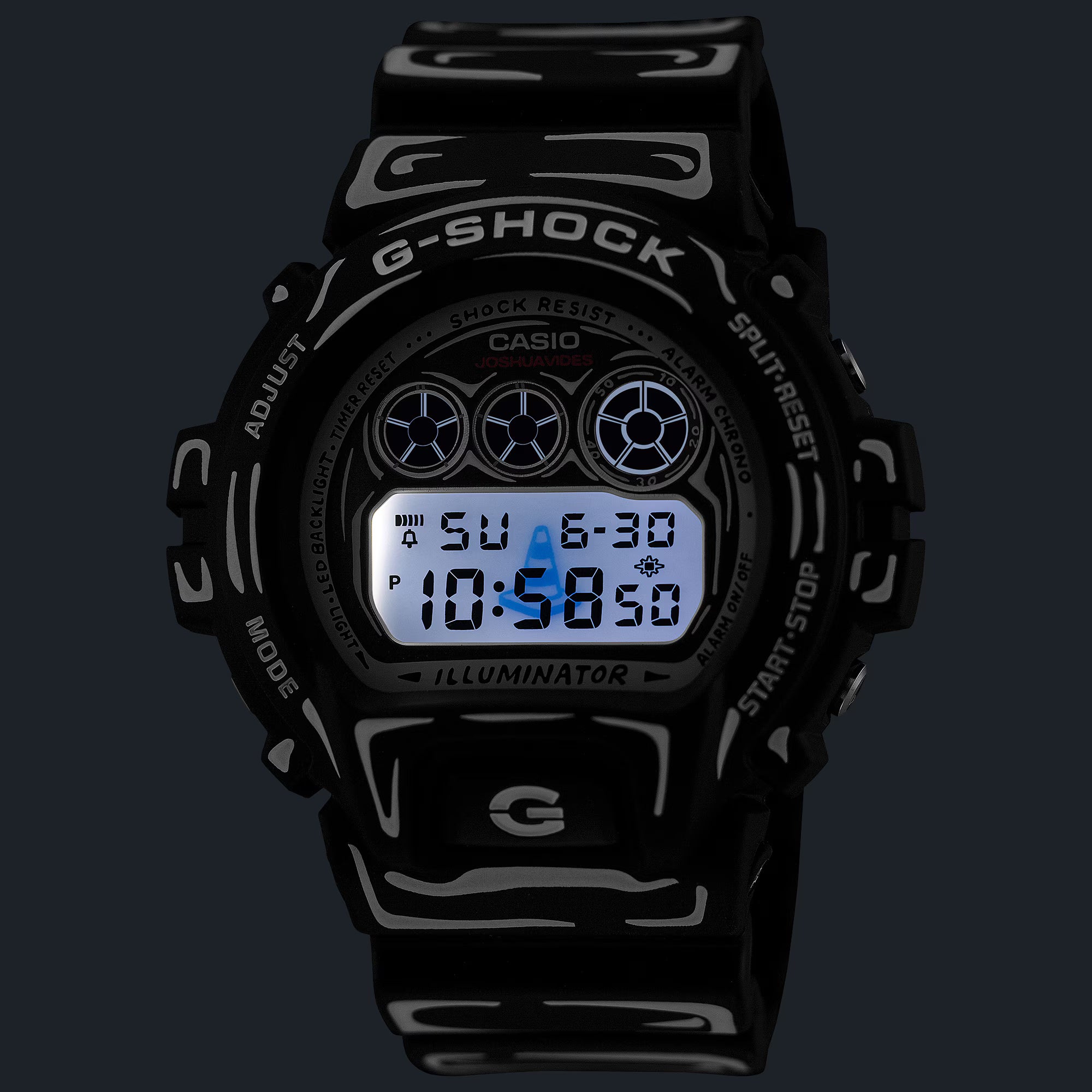 CASIO G-SHOCK Joshua Vides collaboration models DIGITAL 6900 SERIES DW6900JV-1