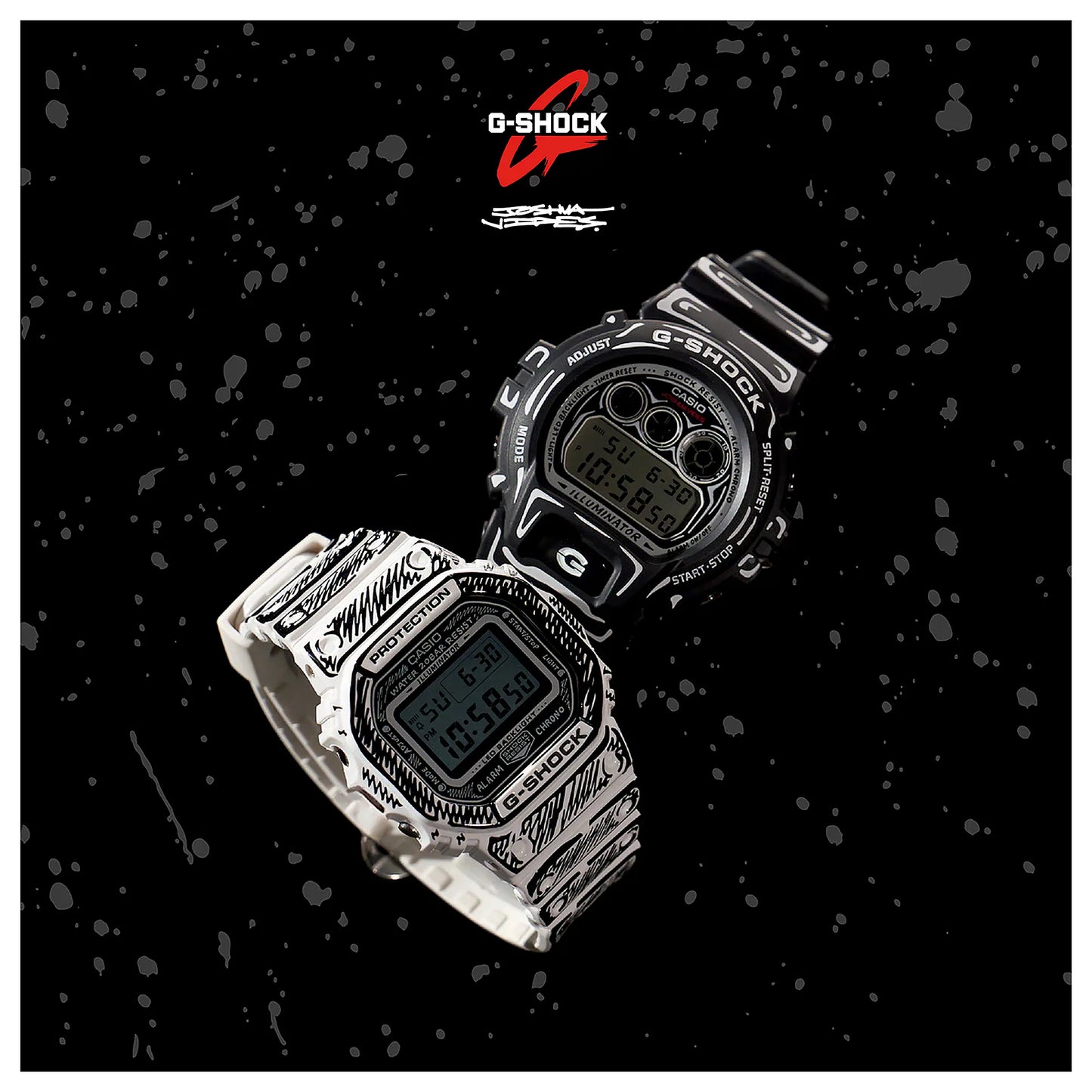 CASIO G-SHOCK Joshua Vides collaboration models DIGITAL 6900 SERIES DW6900JV-1