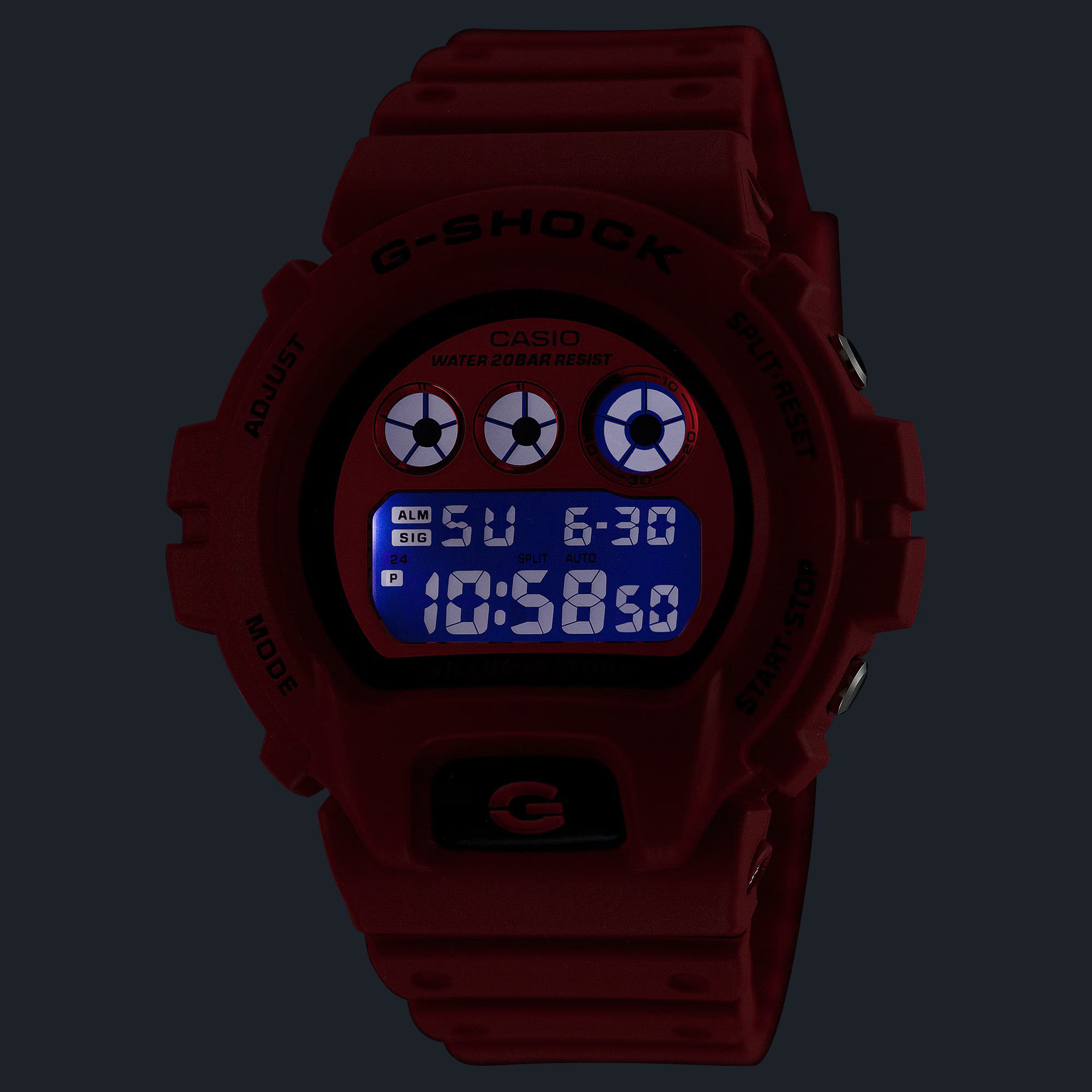 CASIO G-SHOCK DIGITAL 6900 SERIES DW-6900RRB-4
