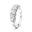 White Gold Round Brilliant Four-Stone Wedding Ring