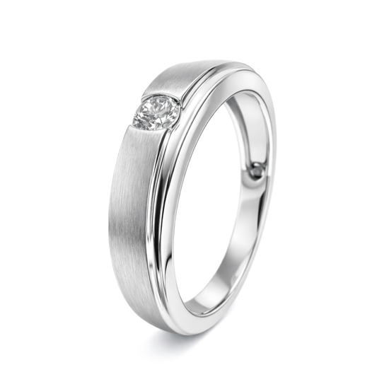 Modern Bezel Diamond Ring
