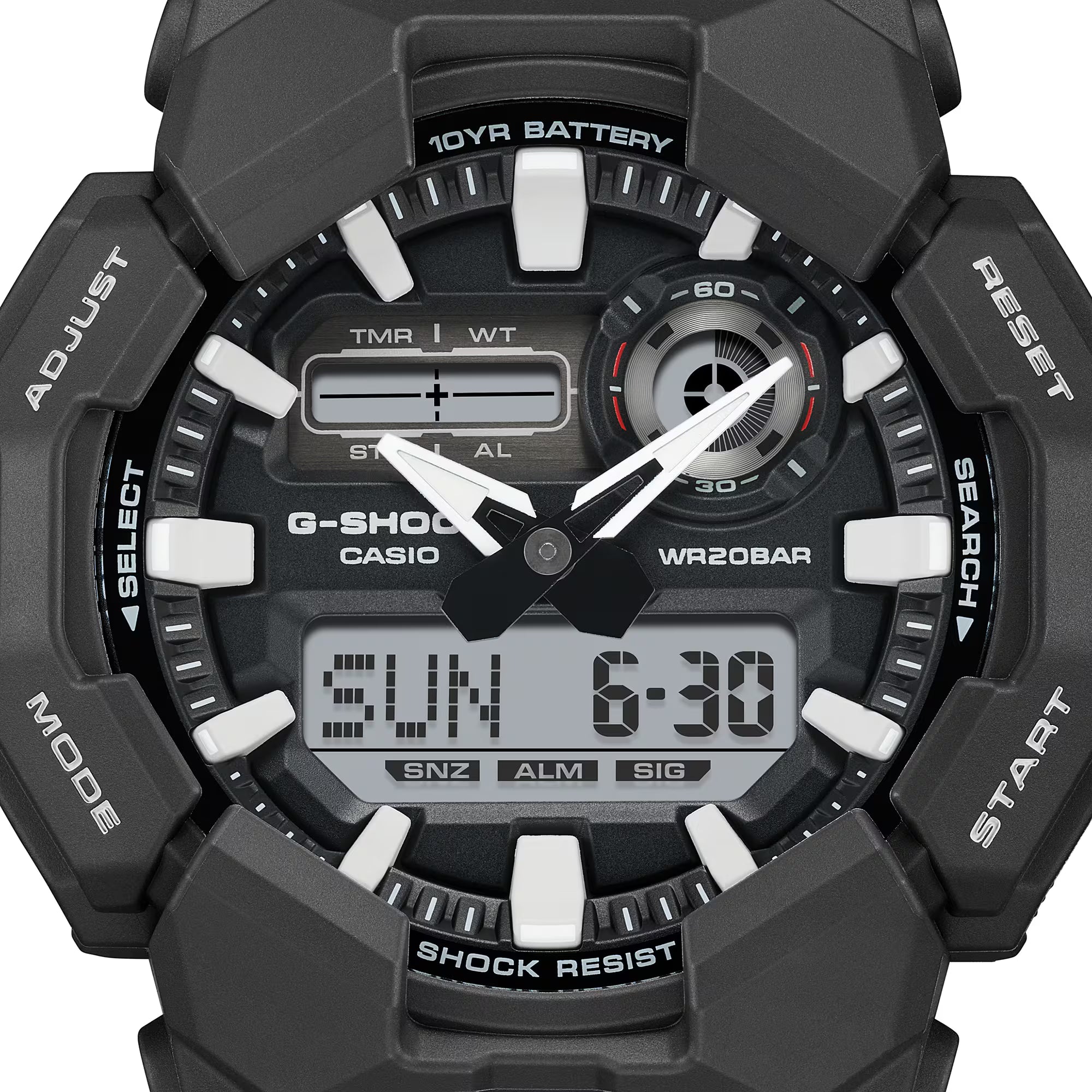 CASIO  G-SHOCK ANALOG-DIGITAL GA-010 SERIES GA-010-1A
