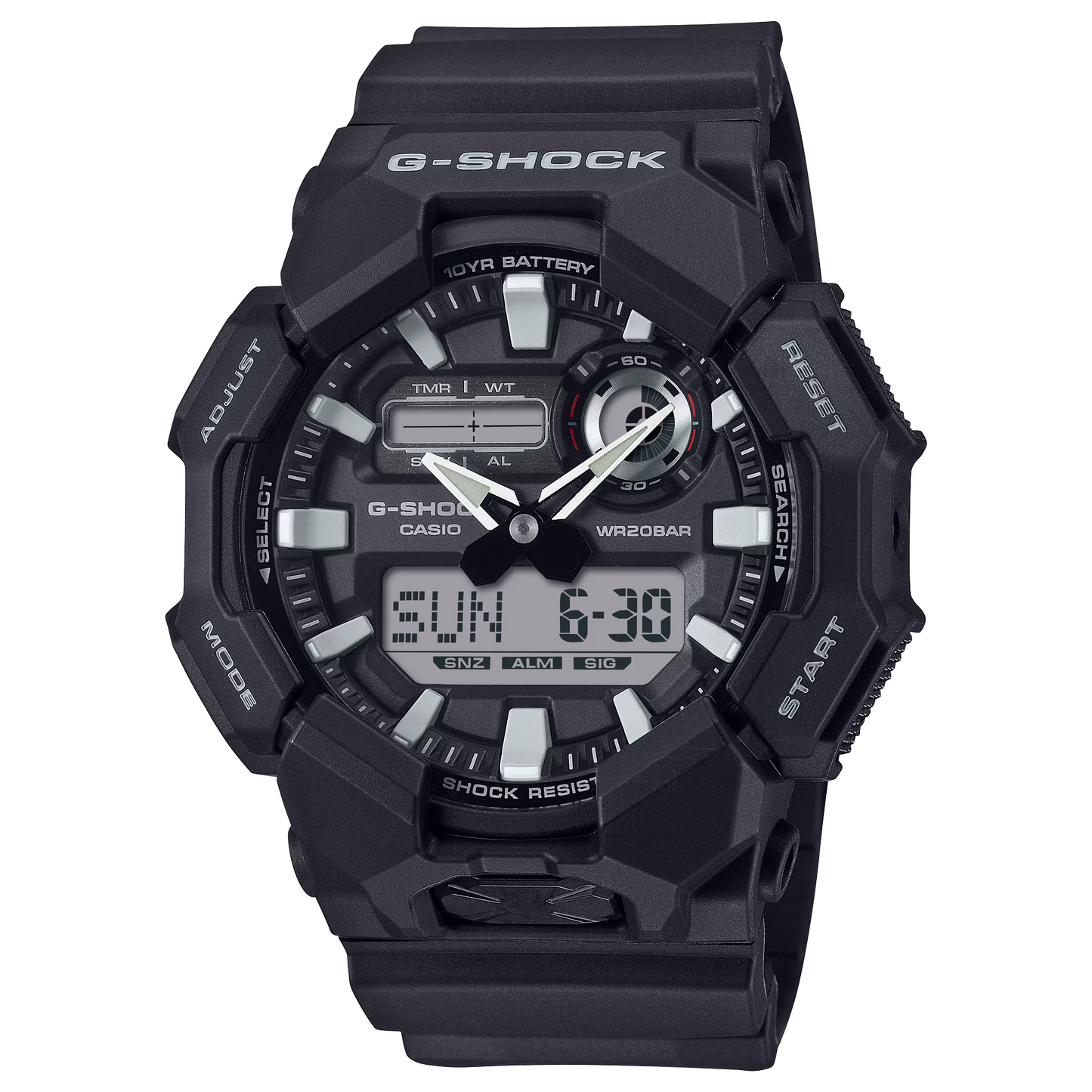 CASIO  G-SHOCK ANALOG-DIGITAL GA-010 SERIES GA-010-1A