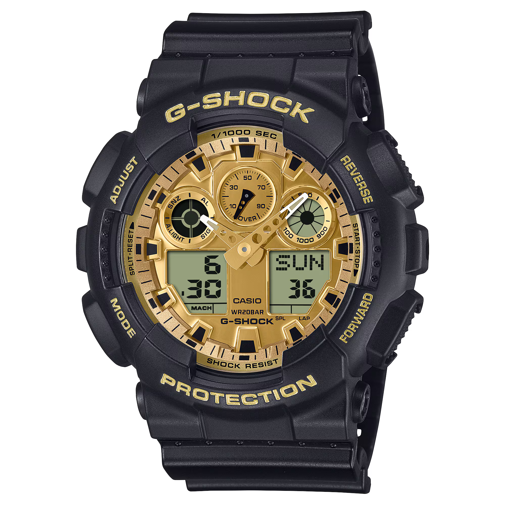 CASIO G-SHOCK ANALOG-DIGITAL GA-100 SERIES GA-100GGB-1A9
