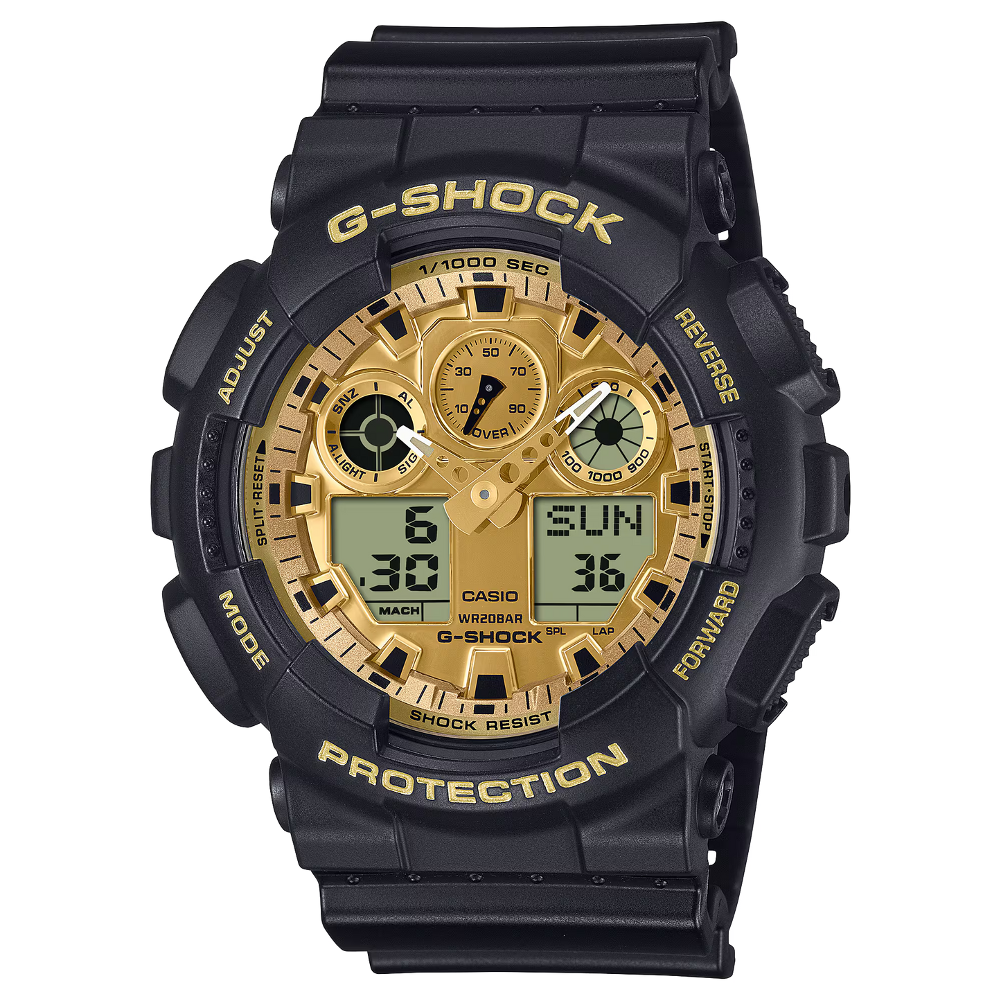 CASIO G-SHOCK ANALOG-DIGITAL GA-100 SERIES GA-100GGB-1A9