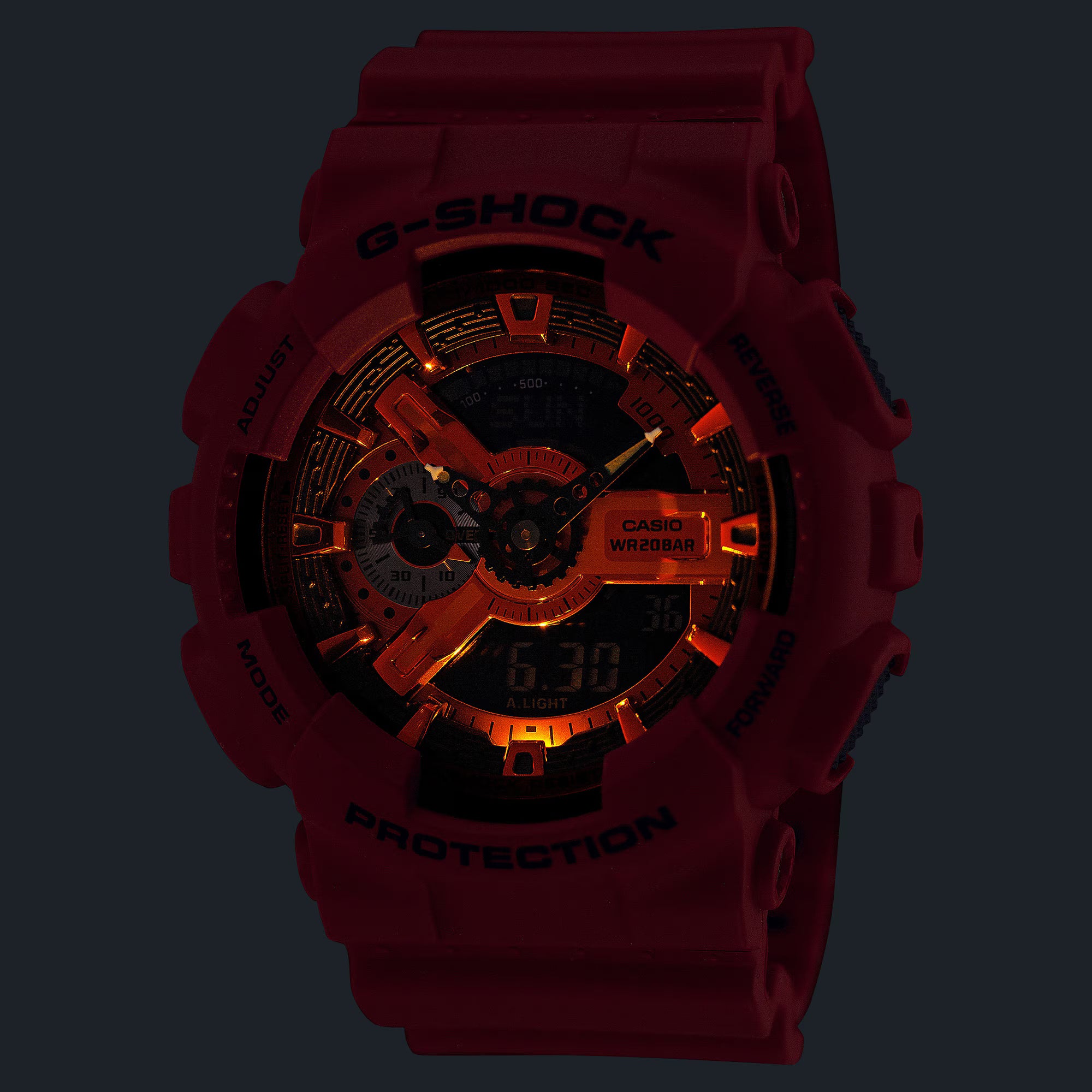 CASIO G-SHOCK ANALOG-DIGITAL 110 SERIES GA-110RRB-4A