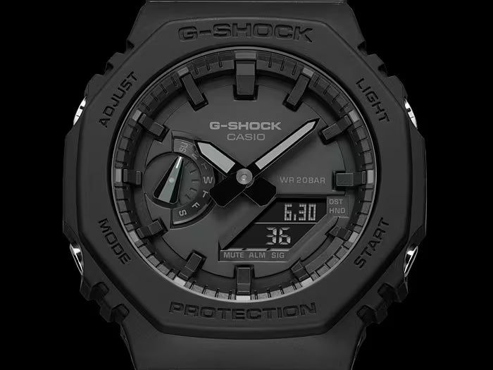 CASIO G-SHOCK RETRO-STYLE ANALOG-DIGITAL CARBON CORE GUARD WATCH GA2100-1A1