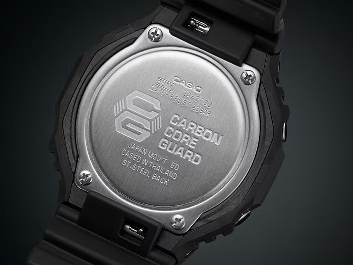 CASIO G-SHOCK RETRO-STYLE ANALOG-DIGITAL CARBON CORE GUARD WATCH GA2100-1A1