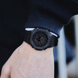 CASIO G-SHOCK RETRO-STYLE ANALOG-DIGITAL CARBON CORE GUARD WATCH GA2100-1A1