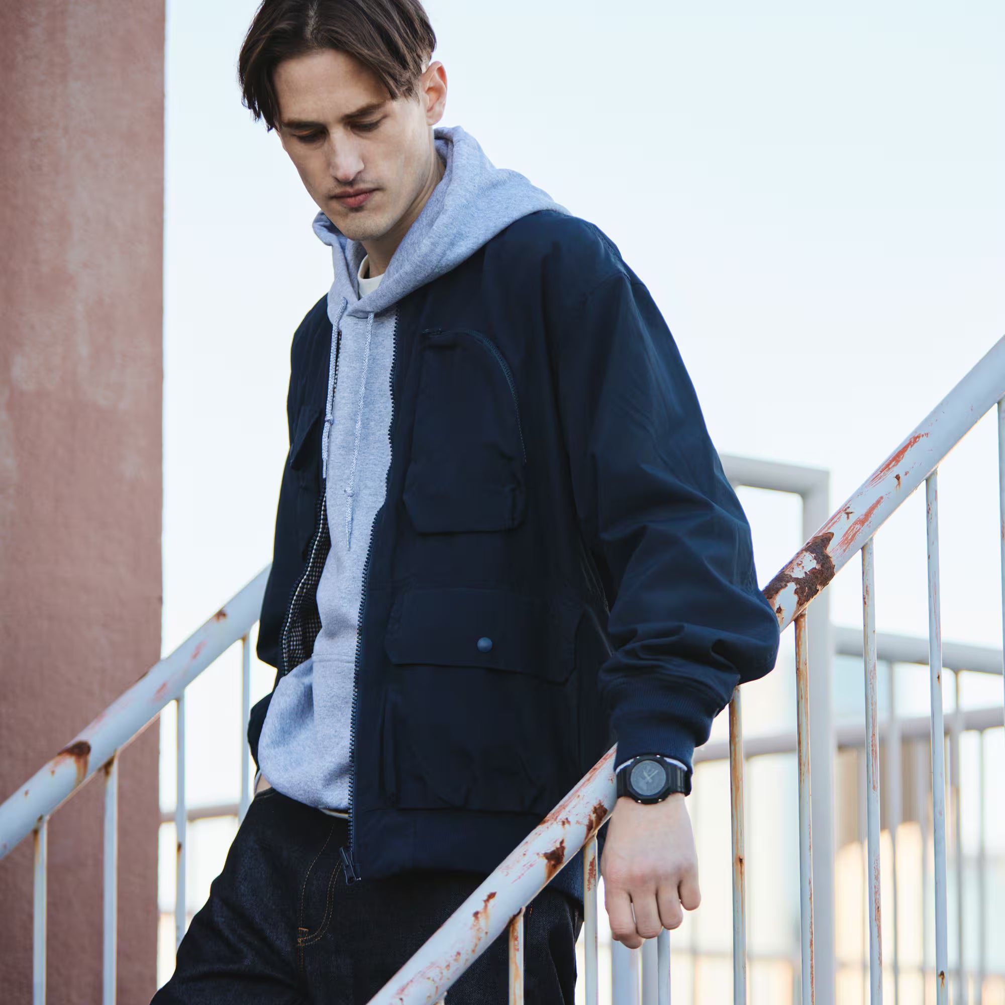 CASIO G-SHOCK RETRO-STYLE ANALOG-DIGITAL CARBON CORE GUARD WATCH GA2100-1A1