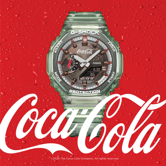 Casio G-Shock Coca-Cola® collaboration model ANALOG-DIGITAL 2100 Series GA-2100CC-3A