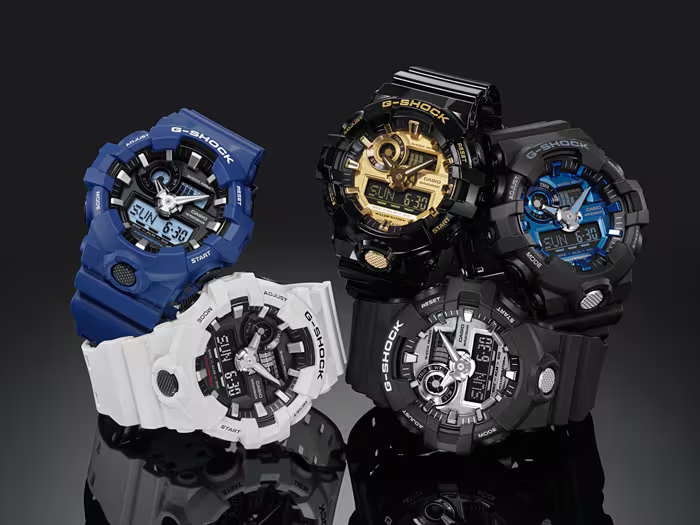CASIO G-SHOCK ANALOG-DIGITAL GA-700 SERIES GA-700-7A