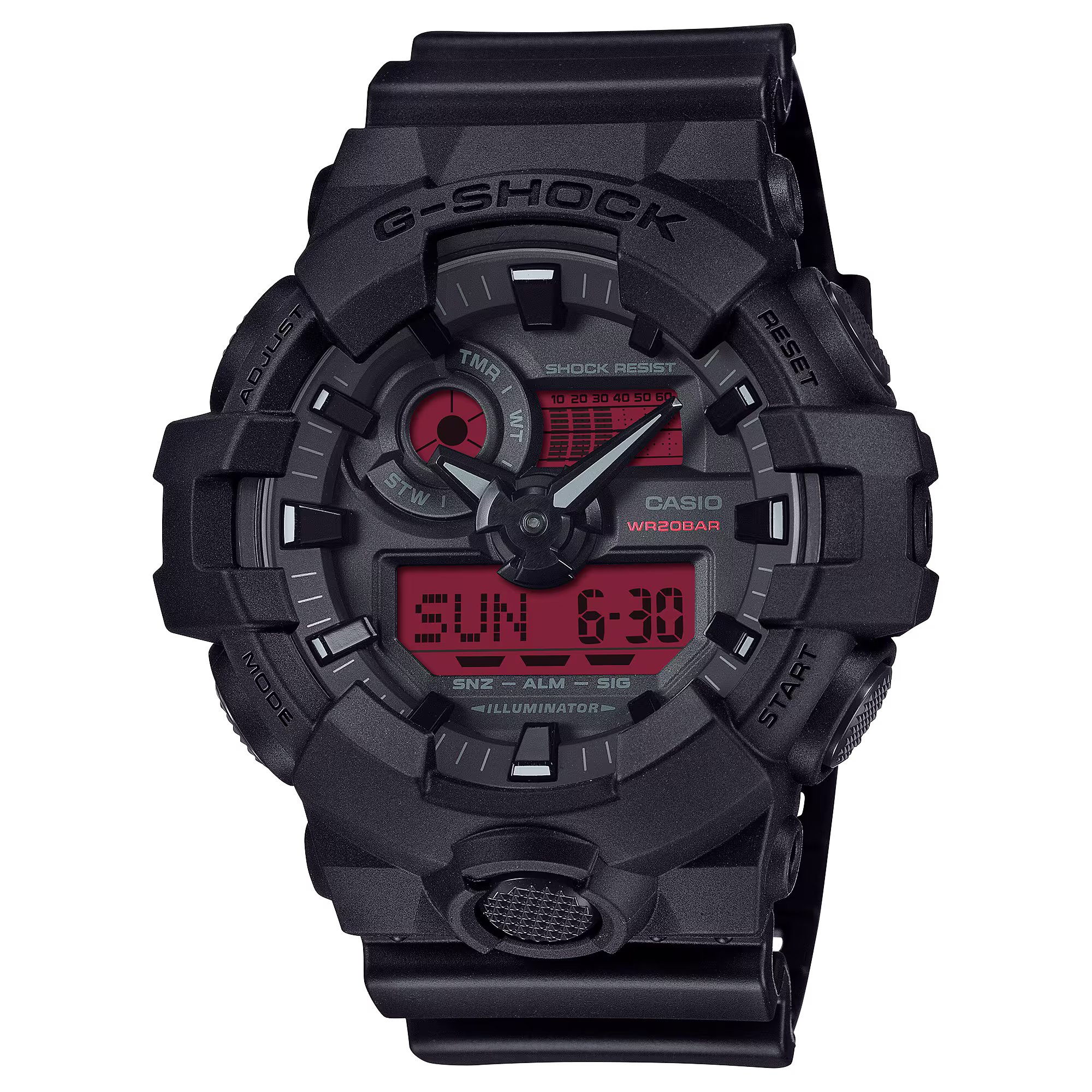 Casio G-Shock Watch ANALOG-DIGITAL GA-700 SERIES GA-700BBR-1A