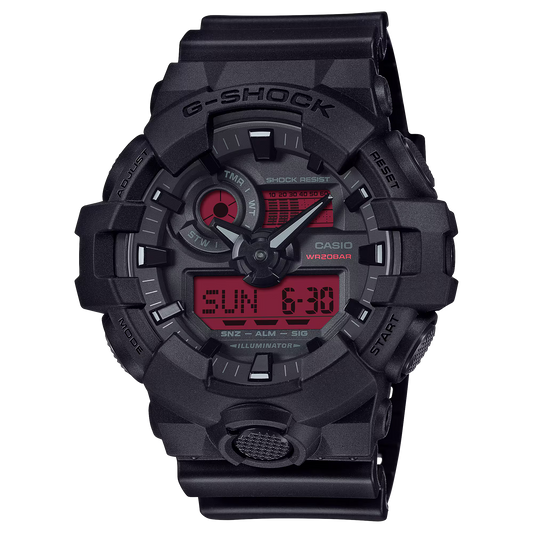 Casio G-Shock Watch ANALOG-DIGITAL GA-700 SERIES GA-700BBR-1A