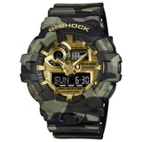 CASIO G-SHOCK BOLD CAMO SERIES CAMO AND GOLD ANALOG-DIGITAL GA-700 SERIES GA-700CMG-3A